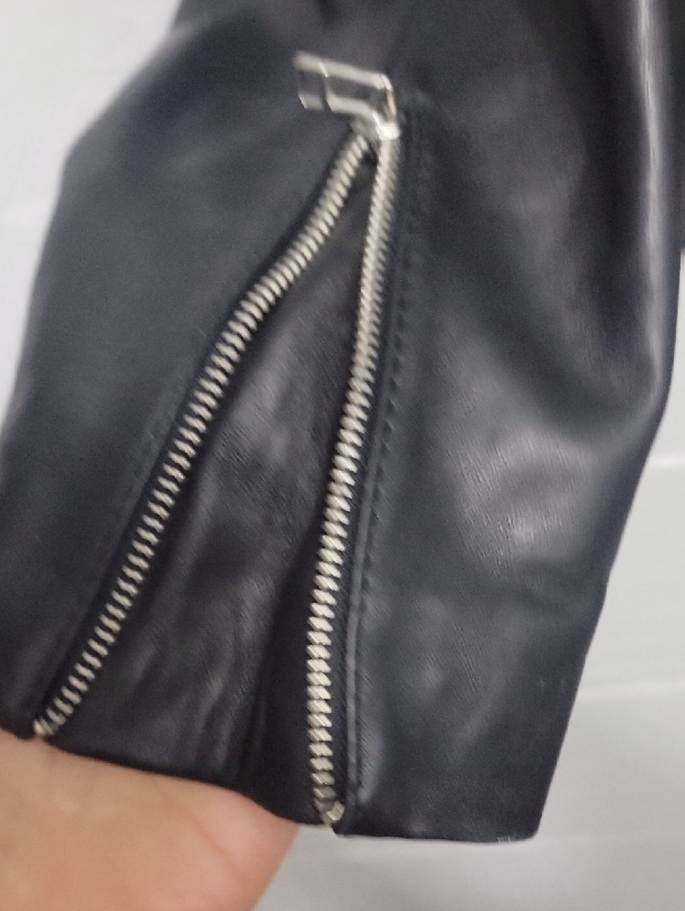 Everlane Leather Jacket Black Size XL Quiet Luxury - Picture 5 of 13